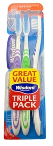 Wisdom Medium Regular Fresh Plus Toothbrushes - Triple Pack - Picture 1 of 1