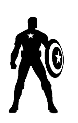 Captain America Logo Vinyl Decal Window Laptop Any Size Any Color - Image 1 of 3