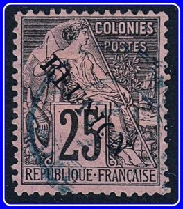 REUNION 1891 SC#24 used BROKEN O VARIETY - Picture 1 of 1