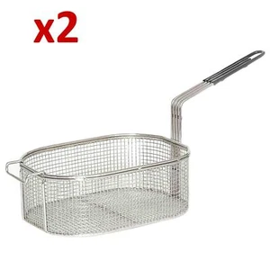 2x Oval Frying Basket BA92 for LINCAT J6 J9 J12 J18 Deep Fat Fish & Chip Fryers - Picture 1 of 2