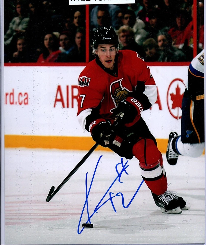 KYLE TURRIS OTTAWA SENATORS AUTOGRAPHED SIGNED 8X10 PHOTO COA - Image 1 of 1