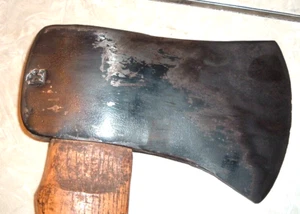 vtg. "m" marked mann axe 3.5lbs. 35" michigan pattern hickory handle - Picture 1 of 7