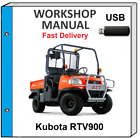 KUBOTA RTV900 RTV 900 UTILITY VEHICLE SERVICE REPAIR WORKSHOP MANUAL ON USB