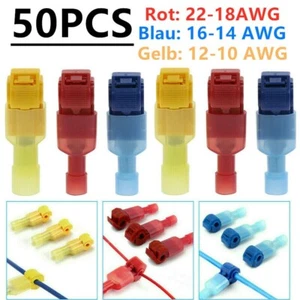 50x Schnellverbinder Sortiment Stromdieb Set Kabel-Verbinder Abzweigverbinder - Bild 1 von 20