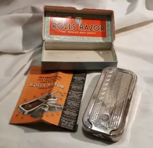Rollos de navaja de afeitar Imperial No2 de colección de la década de 1920 hechos en Inglaterra caja original e instrucciones - Imagen 1 de 11