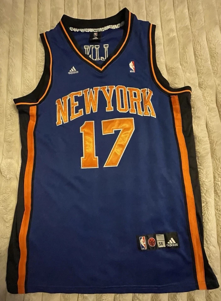Camiseta deportiva para hombre Jeremy Lin Adidas NBA New York Knicks oficial visitante azul talla 56 Foto 1 de 4