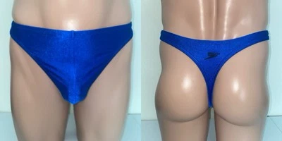 Traje de baño Speedo genuino vintage Y2K para hombre azul zafiro talla mediana Foto 1 de 4