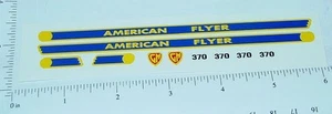 American Flyer S Scale 370 GP-7 Diesellok Aufkleber Set AF-002 - Bild 1 von 1