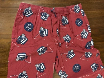 Pantalones de pijama Life Is Good para hombre talla M rojos bolsillos de pesca cordón Foto 1 de 4