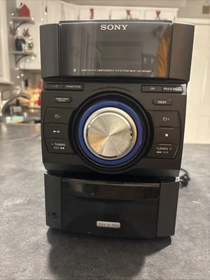 Sistema estéreo Sony HCD-EC909iP Mini Hi-Fi - Unidad de disco en funcionamiento Foto 1 de 4