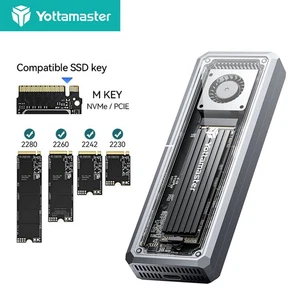 USB4 40Gbps Thunderbolt 3/4 NVME PCIE M.2 SSD Enclosure Aluminum Type C Case - Afbeelding 1 van 8