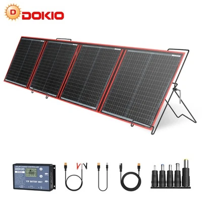 Dokio 200W Flexibel Solar Panel Faltbar Off Grid Caravan Outdoor Solargenerator - Bild 1 von 4