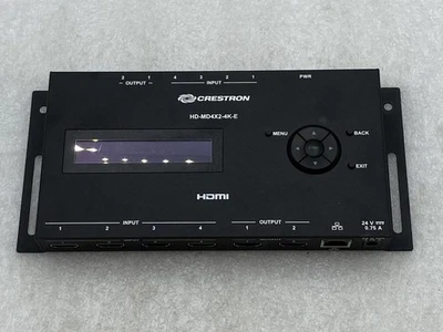 Crestron HD-MD4X2-4K-E Digital Switcher 6507490 NO POWER ADAPTER FREE SHIPP - Image 1 of 4