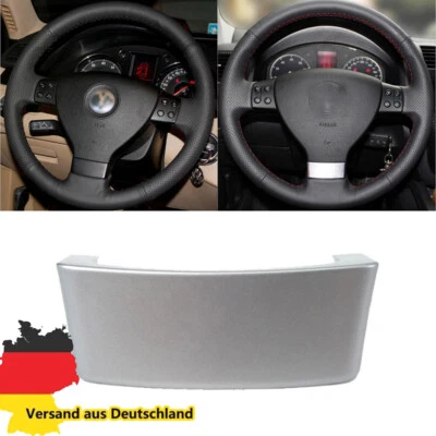 Lenkrad Abdeckung Emblem Blenden Clip Chrom für VW Golf 3 5 Passat Touran EOS DE - Bild 1 von 4