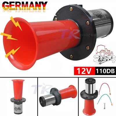 Retro Hupe Fanfare Antik Klaxon Signalhorn Oldtimer Horn 12V 110db Auto Motorrad - Bild 1 von 4
