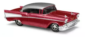 Busch 45046 57 Chevy 2 Door Hardtop Red - HO 1:87 NIB - Picture 1 of 1