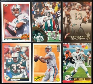 Dan Marino 6 Card Lot, 1991 -97 Upper Deck, Pinnacle, Score, etc. (EX-NM) - Picture 1 of 14