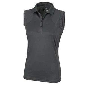 Pikeur Dark Olive 38 Shirt Damen Top Polo Sleeveless Poloshirt Ärmellos Sports