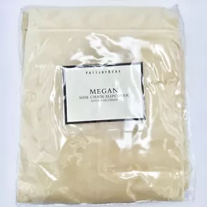 Pottery Barn Megan Side Chair Slipcover 100% Cotton Velvet Beige New in Package - Picture 1 of 6