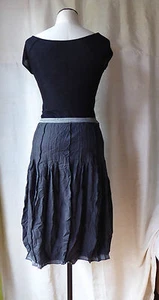 COP COPINE jupe gris aspect froissé bas boule T 40 PARFAIT ETAT - Picture 1 of 9