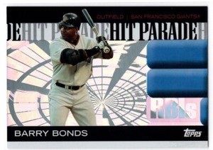 2006 Topps Barry Bonds Hit Parade Insert #HIT2 Giants