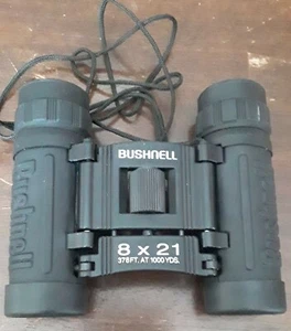 Bushnell 8x21 Compact Folding Binoculars & Case Pre-owned (LUSCAR Award) - Picture 1 of 6