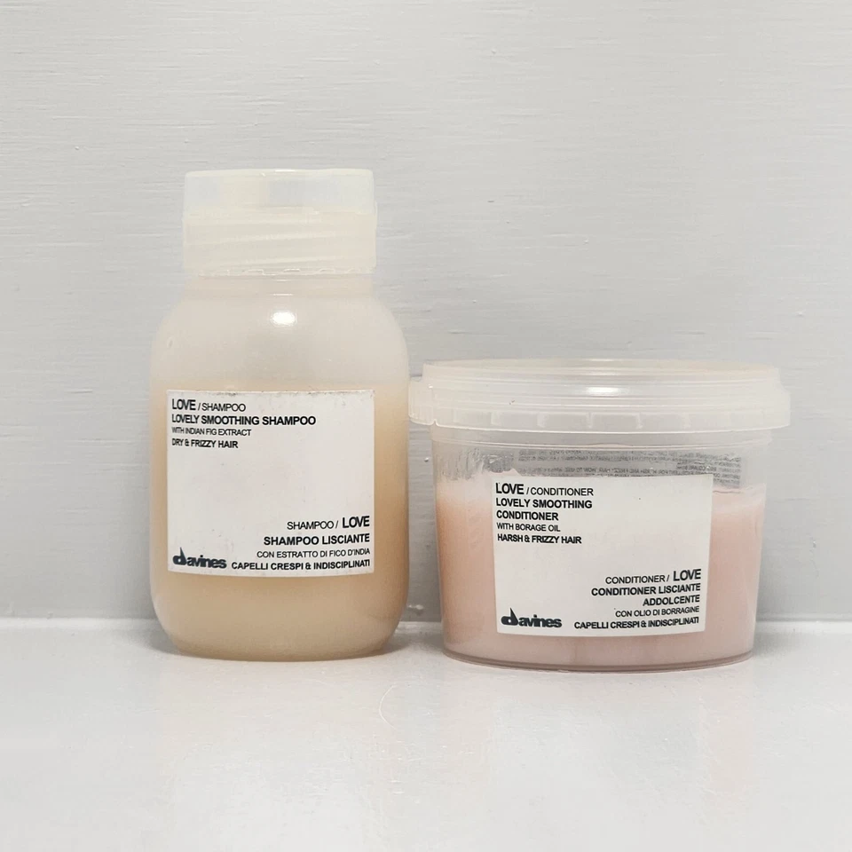 Davines Authentic Love Lovely Smoothing Shampoo & Conditioner 2.5 oz DUO | New - Image 1 of 1