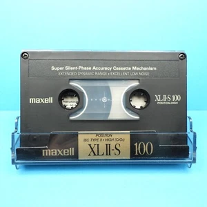🍒 1x MAXELL XL II-S 100 * IEC II Type 2 * Cassette Kassette кассета * 1988 - Bild 1 von 4