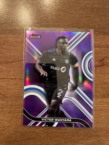 2022 Topps Finest MLS Purple Refractor Victor Wanyama 213/250 Montreal - Picture 1 of 2
