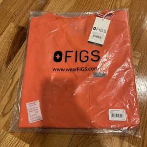 FIGS Technical Collection Womens - CATARINA One-Pocket Scrub Top XS Orange NEW! - Picture 1 of 2