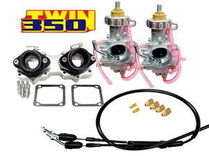 Banshee Stock Carbs W/ TORS Removal kit Aftermarket 26mm Carb Billet Manifolds - Picture 1 of 4