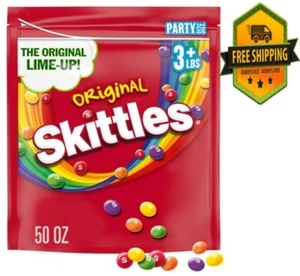 SKITTLES Original Chewy Candy, Party Size, 50 oz Bag - Picture 1 of 6