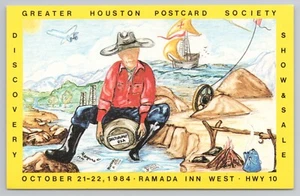 Greater Houston Society 5. jährliche Show & Verkauf in Houston Texas 1984 Postkarte - Bild 1 von 2