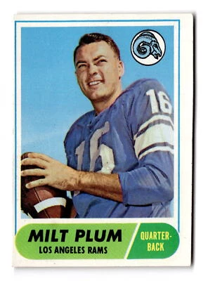 1968 Topps #104 Milt Plum Vintage Football Card - Image 1 of 2