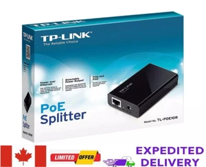 TP-Link PoE Splitter 802.3af Compliant Gigabit Port 5/9/12V DC Power Output Up - Picture 1 of 6