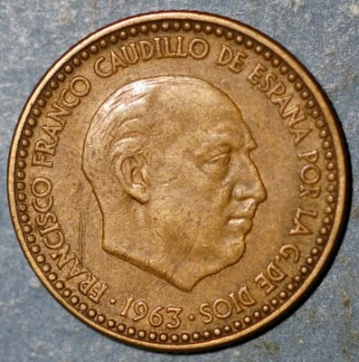 Spain Peseta 1963 KM# 775 - Image 1 of 2