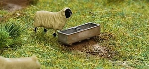 3mm Gauge 1/100 TT Cattle water troughs 3d printed for sheep cows pigs horses - Picture 1 of 6