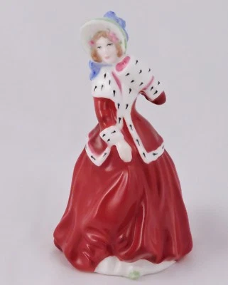 Royal Doulton Christmas Morn Lady Figurine HN3212 Mini SIGNED Michael Doulton - Image 1 of 4