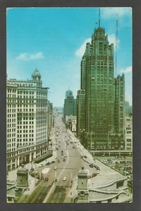 Vintage Postcard - Michigan Avenue, Chicago, IL - Photo Card 1957 - Picture 1 of 2