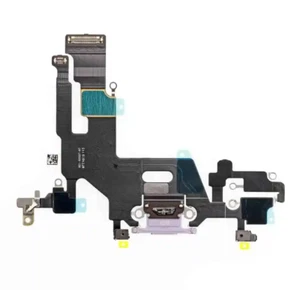 For Apple iPhone 11 Charging Port Flex Cable Part Replacement- White OEM - Zdjęcie 1 z 3