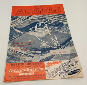 Seattle Angels 1965 Official Angels Score Book - Picture 1 of 7