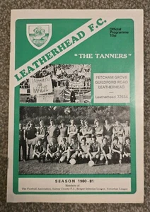 Leatherhead v Woking 3rd January 1981 - Isthmian League Football Programme - Picture 1 of 2