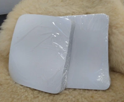 BLANK COMPUTER MOUSE PADS SPACE SAVING SIZE 6"X5"x1/16TH" THICK WHITE LOT OF 250 - Image 1 of 4