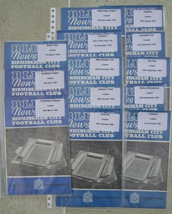 42 x Football Programmes - Birmingham City 1961/62 Season Home & Away Programme - Picture 1 of 7