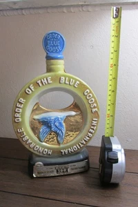 Vintage 1971 Beam  Blue Order of the Goose  Bottle  Regal China - Picture 1 of 4