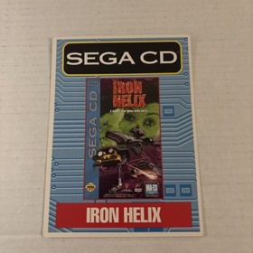 Sega CD Iron Helix VIDPRO Card Toys R Us Display Card  Rare