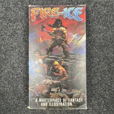 Fire and Ice VHS 1989 Ralph Bakshi USA Good Times Frank Frazetta Cover - Image 1 of 4