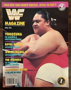 WWF Magazine April 1993 Yokozuna Cover The Steiners Doink Royal Rumble WWE AEW - Picture 1 of 3