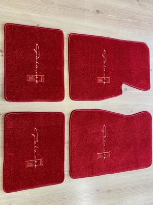 Juego de 4 alfombrillas rojas para Ford Galaxie 500 XL 1965-68 Foto 1 de 4