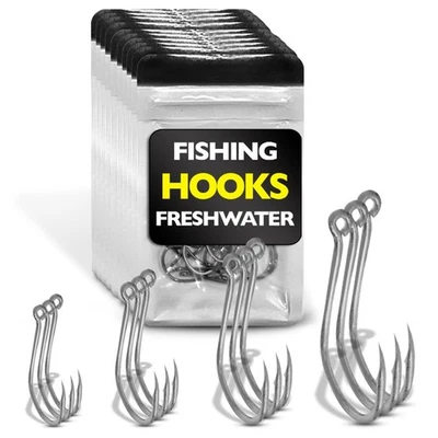 	Fishing Hooks Freshwater - Trout - Crappie - Bluegill - Bass - Panfish - Wal... - Image 1 of 4